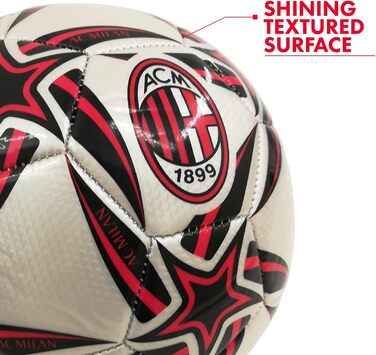 Футбольний м'яч Mondo Toys AC Milan, офіційний, розмір 5, 400 г, зшитий