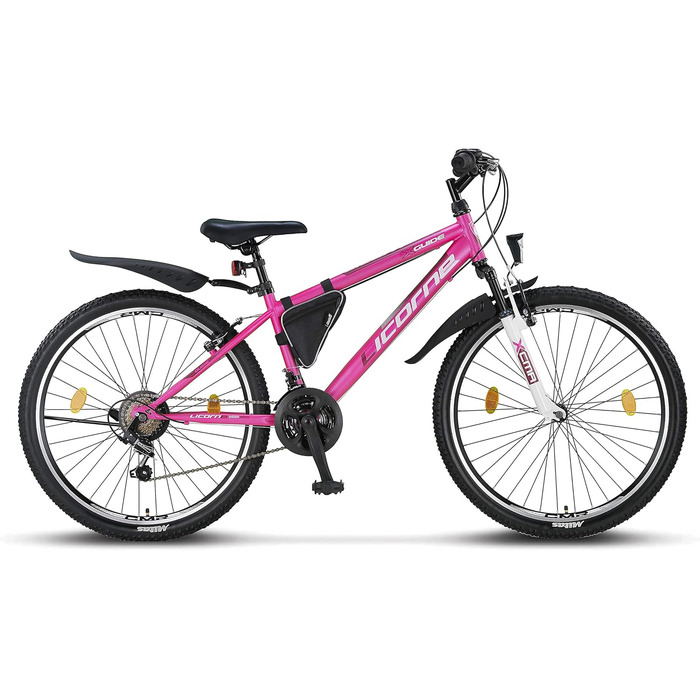 Гірський велосипед Licorne Bike Guide Premium 26 дюймів, 21 швидкість, для дівчат, хлопців, жінок та чоловіків