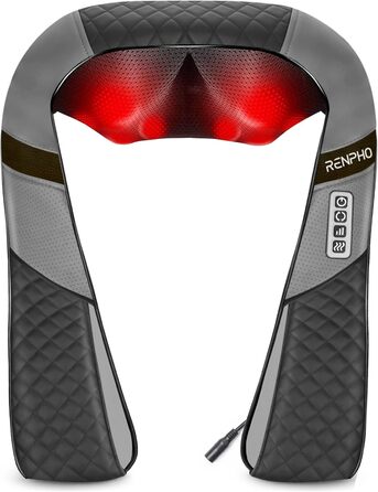 Масажер RENPHO для шиї та плечей з підігрівом, 3D-масаж глибоких тканин, масажер для спини, подарунок для жінок