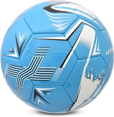 Футбольний м'яч Hy-Pro №5 (Turbine Blue) з покриттям PVC - для тренувань та ігор за будь-якої погоди