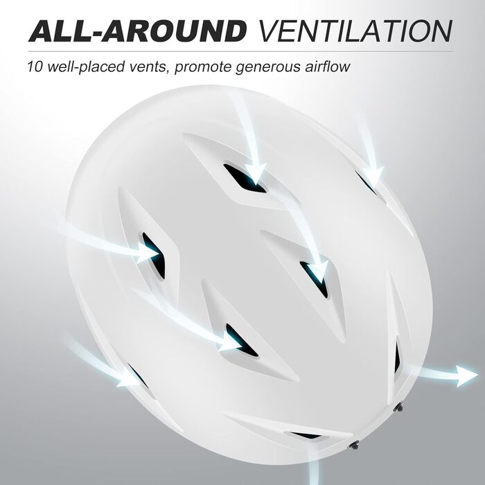 Шолом для сноуборду та лиж Odoland з маскою: захист UV 400, для жінок та чоловіків, розмір L (60-61 см), білий