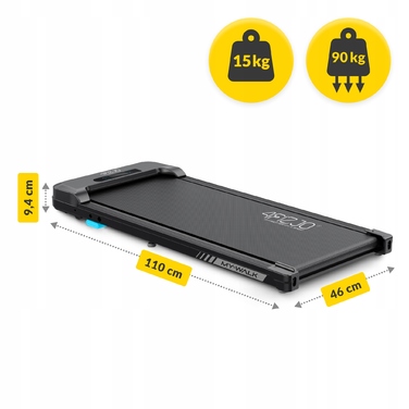 Електрична бігова доріжка 4FIZJO MY-WALK до 90 кг