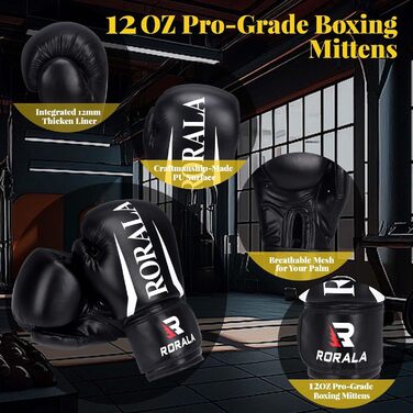 Boxsack RORALA для дорослих: самостійна стійка, MMA, бокс, важкий, з присосками