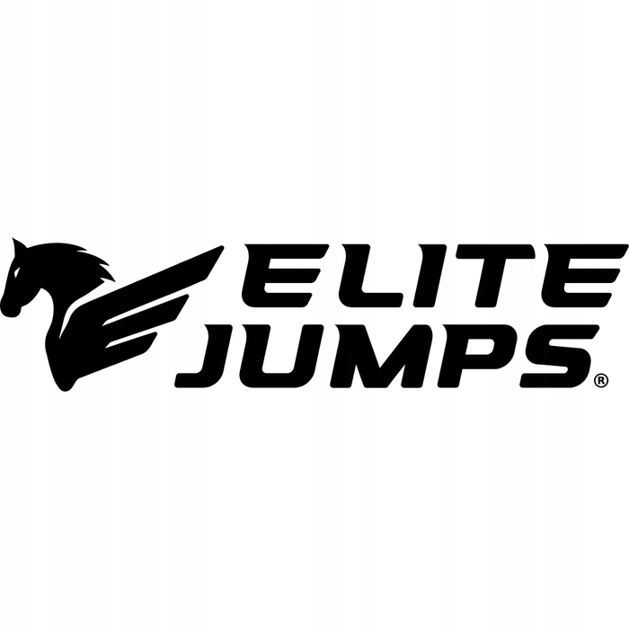 Спортивна скакалка з кульками Elite Jumps, регульована, колір білий
