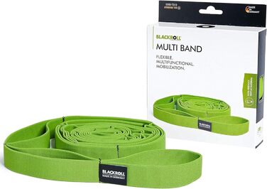 Еластична фітнес-стрічка BLACKROLL Stretch Band з петлями для мобільності, йоги та тренувань, гіпоалергенна, вироблено в Німеччині