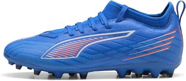 Дитячі футбольні бутси Puma Ultra 6 Match Mg Jr - блакитно-біло-червоні, 35 EU