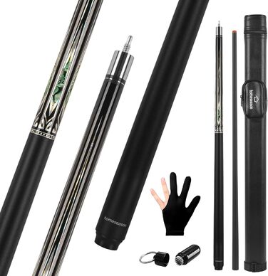 Більярдний кий HomeSeason Billardqueue з скловолокна, 147,3 см, професійний з низьким відбиттям та сумкою