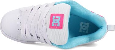 Жіночі кросівки DC Shoes Court Graffik, 40.5 EU, білий, рожевий, блакитний