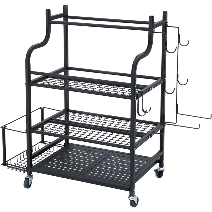 Стойка для йоги та гантелей VEVOR з коліщатами та гачками - 105 x 41 x 89 см