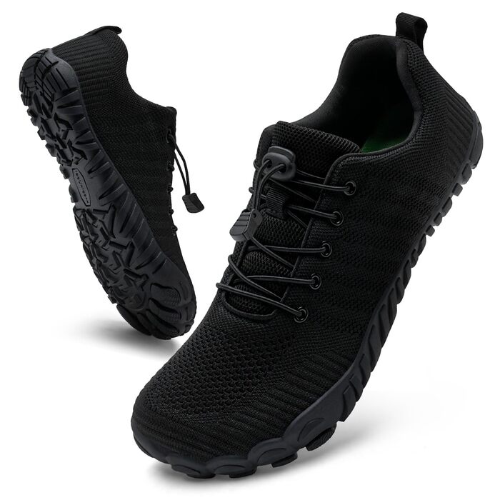 Barefoot Shoes IceUnicorn для жінок та чоловіків: кросівки для трейлу, плавання та відпочинку на пляжі (46 EU, чорний)