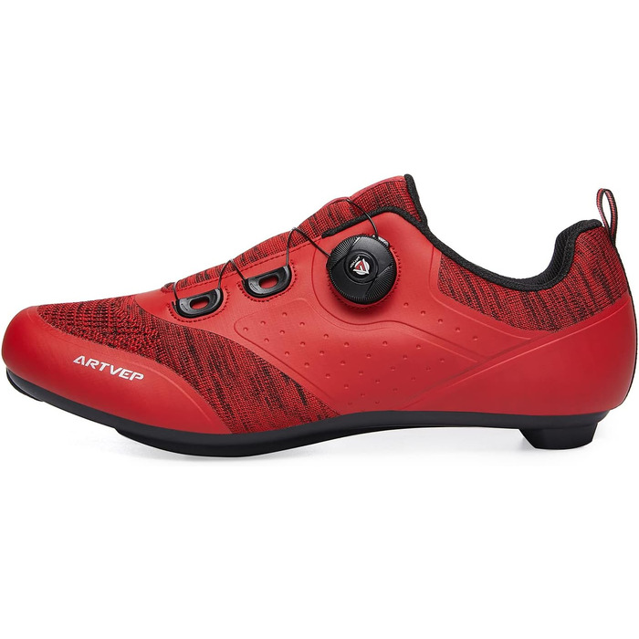 Велосипедні черевики для чоловіків та жінок: MTB, шосе, сумісні з Peloton та Look ARC Delta. Система кріплення Look SPD, SPD-SL, Delta. Розмір 42 EU, червоний колір