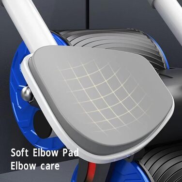 Автоматичний відскочний ролик для пресу Asixxsix з підставкою для ліктів, синій