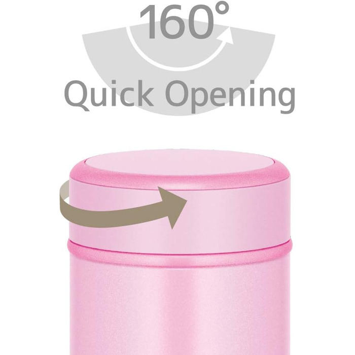 Термос-пляшка Thermos JOG-250 LP, вакуумна, 250 мл, світло-рожева