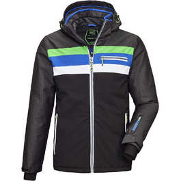 Killtec чоловіча куртка для катання на лижах Tirano Mn, функціональна куртка з відстібаною капюшоном та снігозахистом, 3XL, чорний