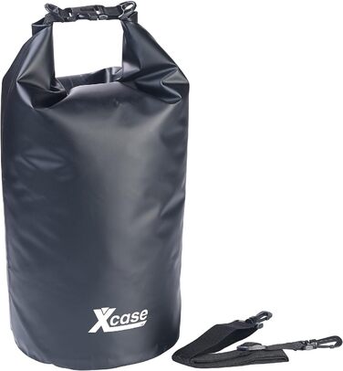 Водонепроникний Packsack Xcase: міцний мішок для спорядження, 20л, чорний. Ідеально для водного спорту, подорожей та зберігання.