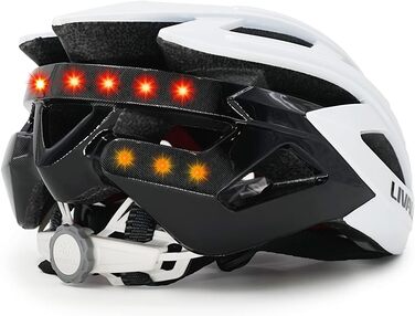 Велошолом Livall BH60SE Neo білий, унісекс, для дорослих, розмір 55-61 см, розумний шолом з Bluetooth