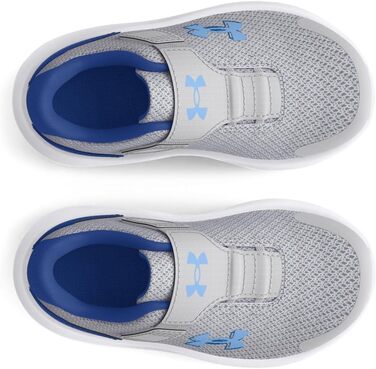 Кросівки для хлопчиків Under Armour Binf Surge 4 AC (23.5 EU, сірий, синій, блакитний)