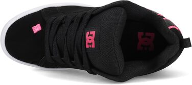 Жіночі кросівки DC Shoes Court Graffik Plateau, 41 EU, чорний, рожевий, білий