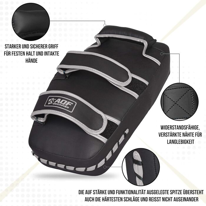 Шлагбаум Pratzen Maya-Leder Curved: бокс, кікбоксинг, муай-тай (одинарний, срібний)