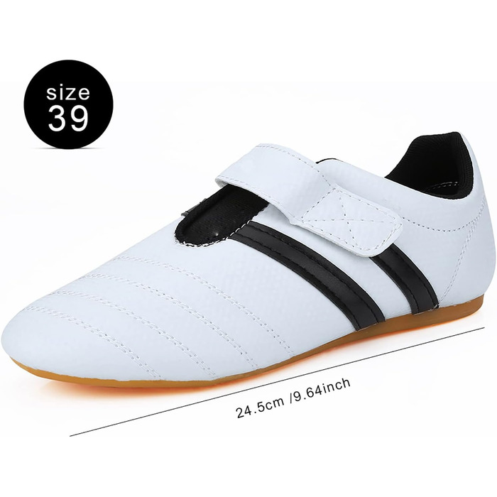 Взуття для Таеквондо, Боксу, Кунг-Фу, Тай-Чи та Карате: Тренувальне взуття для дорослих та дітей (39 EU, Біле)