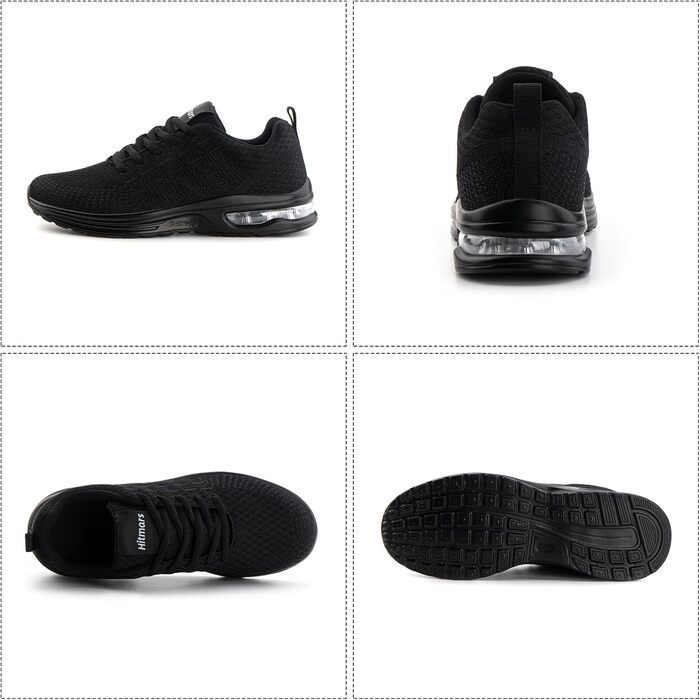 Жіночі кросівки Hitmars для бігу та фітнесу: дихаючі, з амортизацією, чорні, EU 36-42