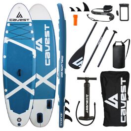 Надувне SUP-борд Stand Up Paddle Board для дорослих та дітей, блакитний, висока стабільність