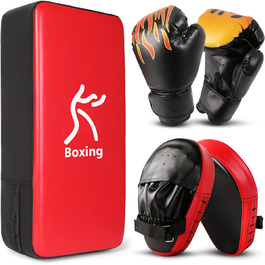 Набір рукавичок для боксу Odoland з PU наповнювачем, 6oz - для боксу, кікбоксингу, тайського боксу, тренувань