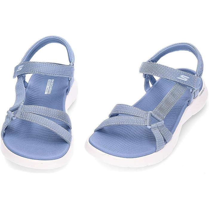 Сандлії Skechers Go Walk Flex для жінок (39 EU, блакитна тканина)