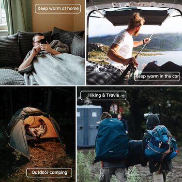 Спальний мішок BISINNA XXL для великих дорослих, 3-4 сезонний, зимовий, теплий, ковдровий, для кемпінгу, великий розмір, синій, ліва блискавка, 2.5 кг