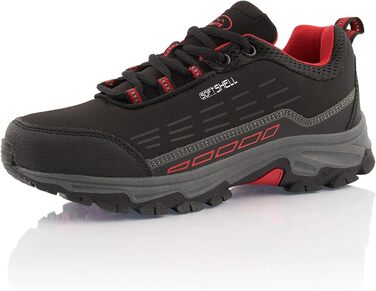 Черевики для хайкінгу/трекінгу для жінок та чоловіків, водонепроникні, чорно-зелені/чорно-червоні (36 EU)