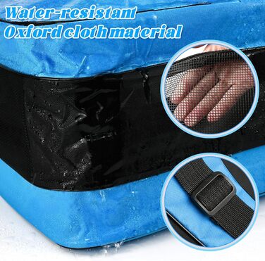 Чохол для роликових ковзанів, сумка для роликів, ice roller skating bag, сумка для ковзанів, сумка для лиж, сумка для скейтборду, доросла сумка для хокею, для чоловіків та жінок (Блакитний)