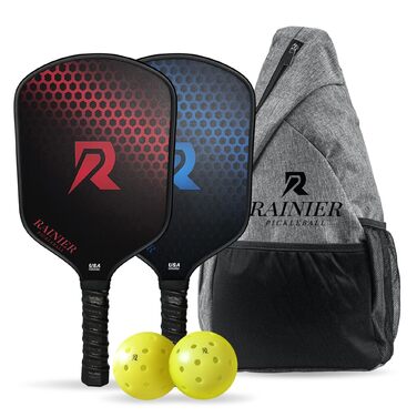 Набір для піклболу 2 шт: ракетки з фібергласу 16 мм, м'ячі, сумка, сертифіковані USAPA