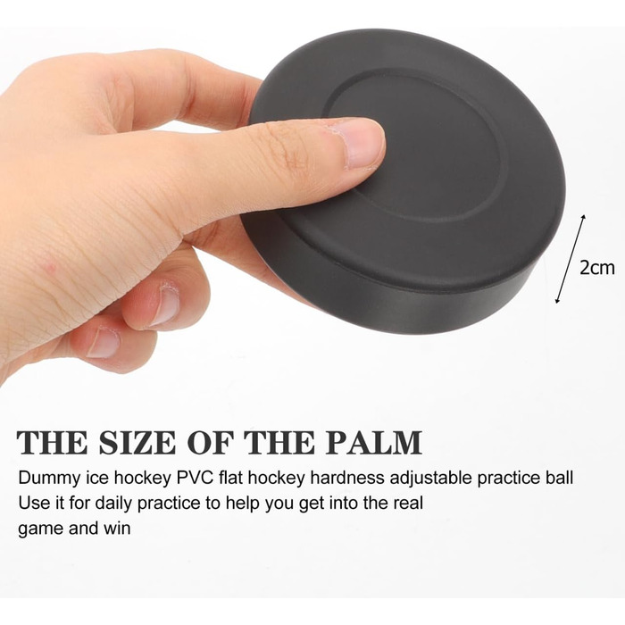 Дискові шайби для хокею VANZACK: 4 шт., 7x7 см, для дітей та дорослих, гумові тренувальні шайби для інлайну та вуличної гри