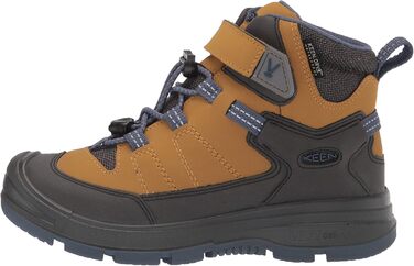 KEEN Redwood Mid - водонепроникні трекінгові черевики для дітей (32/33 EU, Harvest Gold Vintage Indigo)
