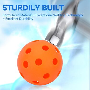 Набір для піклболу: 4 ракетки, м'ячики та сумка. Легкі ракетки з графіту, фацерова поверхня, полімерний стержневий каркас. Відповідає стандартам USAPA. Підходить для гри на відкритому повітрі.