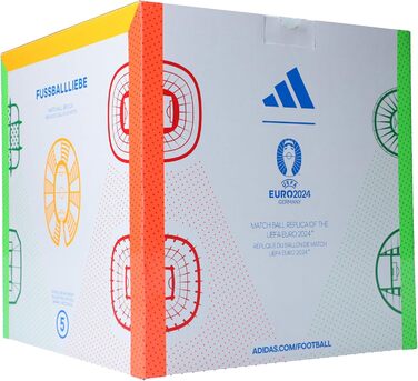 Футбольний м’яч adidas Equipment Fussballliebe League EM 2024 для тренувань
