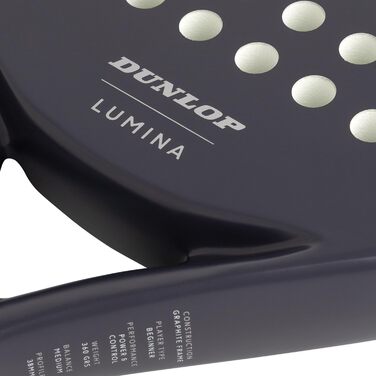 Ракетка для падел-тенісу Dunlop Lumina - Amazon Exclusive, графітовий фрейм, серцевина Pro Eva, 365г, темно-сірий