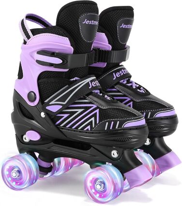 Дитячі ролики Kinder: регульовані ролики з 8 світловими колесами для дівчаток та хлопчиків, розмір UK 1-4