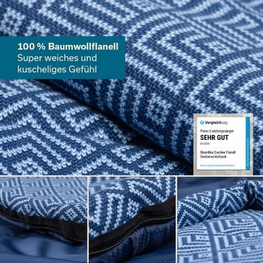 Спальний мішок для дітей Skandika Dundee Junior | Теплий, водонепроникний, флісовий, 175x70 см, індиго