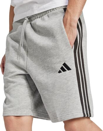 Чоловічі повсякденні шорти adidas Essentias French Terry 3-Stripes, темно-сірі (XS)