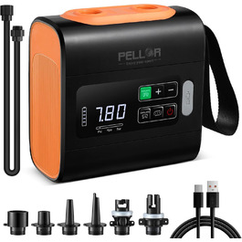 Електрична SUP-насос PELLOR 22 PSI з акумулятором: для надувних SUP-дошок, каяків, човнів та наметів
