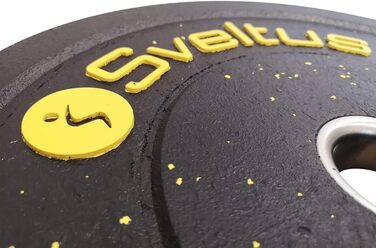 Олімпійський гриф із гумовим покриттям Sveltus, 15 кг