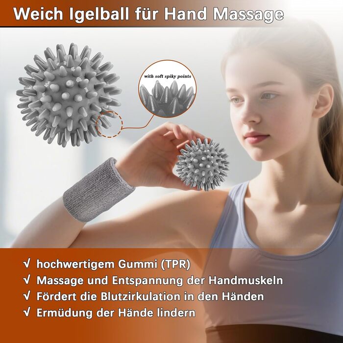 Тренування хватки рук: набір для розвитку сили, масажний м'яч для альпінізму та зняття стресу