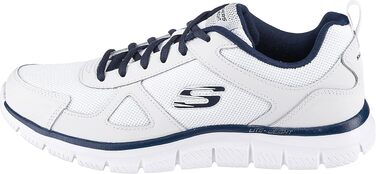 Чоловічі кросівки для бігу та спорту Skechers Sport Track SCLORIC, чорно-червоні, шкіра та сітка