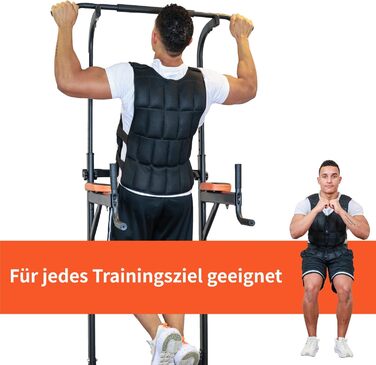 Універсальна вага-нагрузка DH FitLife 20 кг для фітнесу та силових тренувань – жилет обтяжувач для бігу, чоловіків та жінок