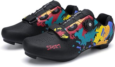 Велосипедні шкарпетки SDEQA для чоловіків та жінок, шосейні, сумісні з Peloton, Look, SPD, SPD-SL, Delta Lock, білі (45 EU, чорний)