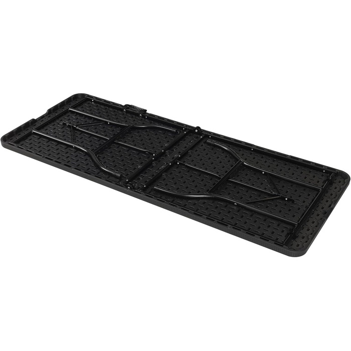Стіл Albatros Buffettisch Чорний/Роттан – 182x75 см, розкладний, міцний, для 10 осіб, з ручкою для перенесення, для пивного фестивалю