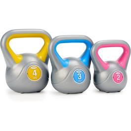 Гиря York Fitness 14 кг вінілова для дому та тренувань, бодібілдинг і важка атлетика