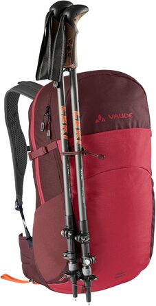Туристичний рюкзак VAUDE Wizard 24+4 літри, водовідштовхувальний, для жінок і чоловіків, комфортна спинка, багато відділень, колір червоний (Redeva)