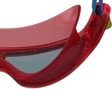 Дитячі плавальні окуляри Speedo Biofuse Rift унісекс, універсальний розмір, червоні/сині/димчасті